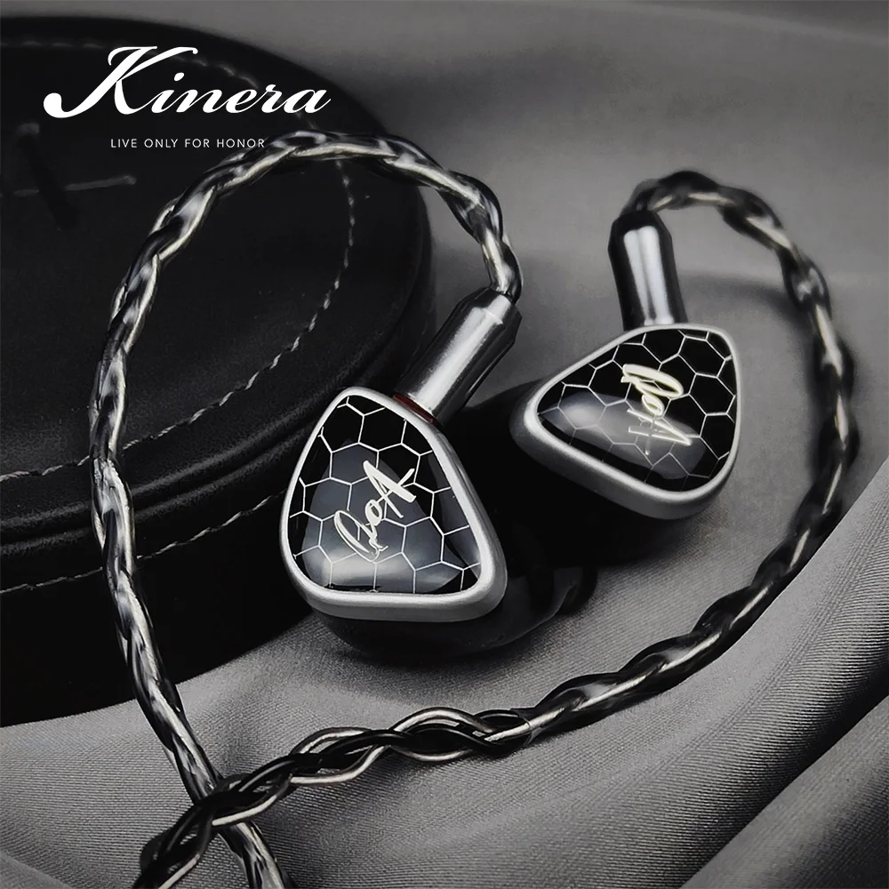 

Kinera QoA Margarita In Ear HiFI IEMs Earphones Best 2Sonions EST + 1BA + 1DD Hybrid Driver Wired Monitors With Detachable Cable