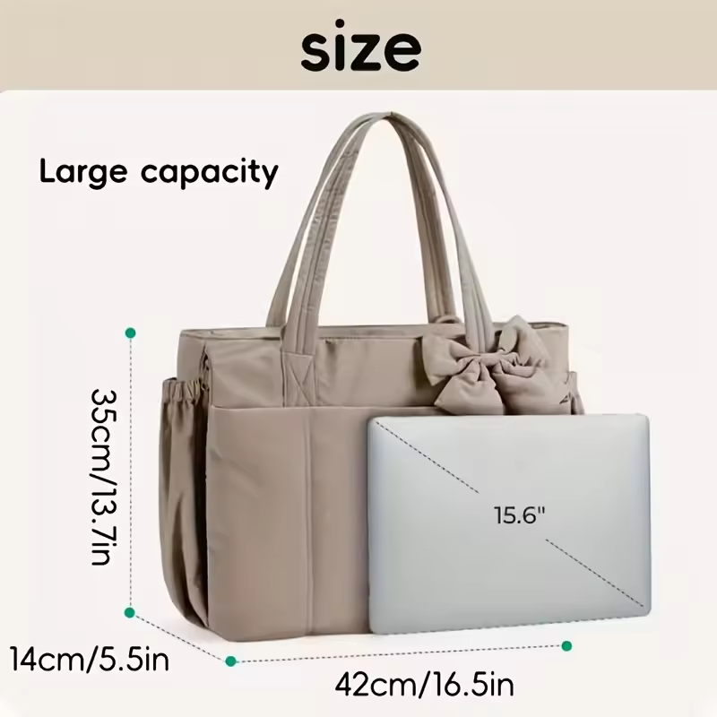 Removable crossbody strap on tote bag