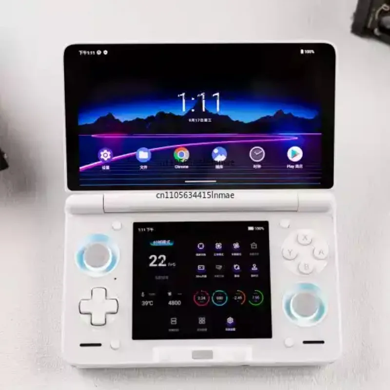 Console Dual Screen Flip Game Machine 6inch 1080P 120Hz AMOLED Screen 6000mAh Portable Android  Thor Game Console Handheld view 2