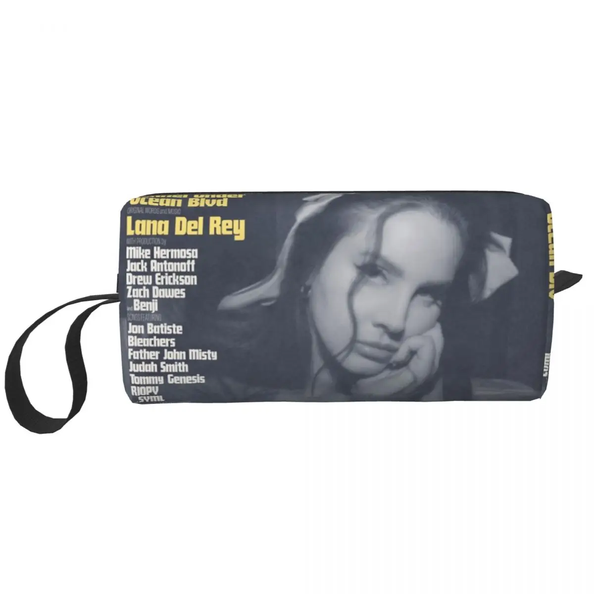 

Albums Lana Del Rey Makeup Bags No Kung Fu Toiletry Cosmetic Bag Fashion Travel Makeup Organizer Case