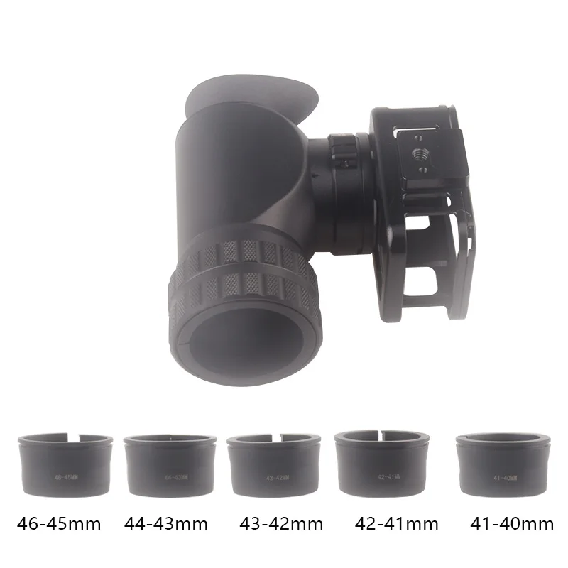 GoPro Hero 12/11/10/9 Camera Adapter Bracket Scope Side Black Aluminum Record While Aiming For Outdoor Scenes