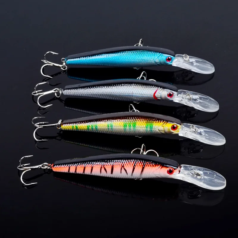 1 PCS 12.5cm 14g Japan Hard Bait Laser Minnow Fishing Lure Pesca Hook Fish Wobbler Crankbait Tackle Artificial Lures