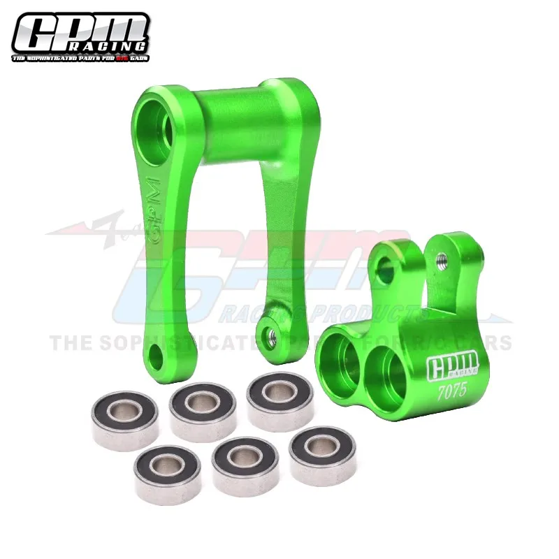 GPM 7075 CNC-nudillo de aluminio y varilla de tracción LOS264001 para LOSI 1/4 promoto-mx motocicleta