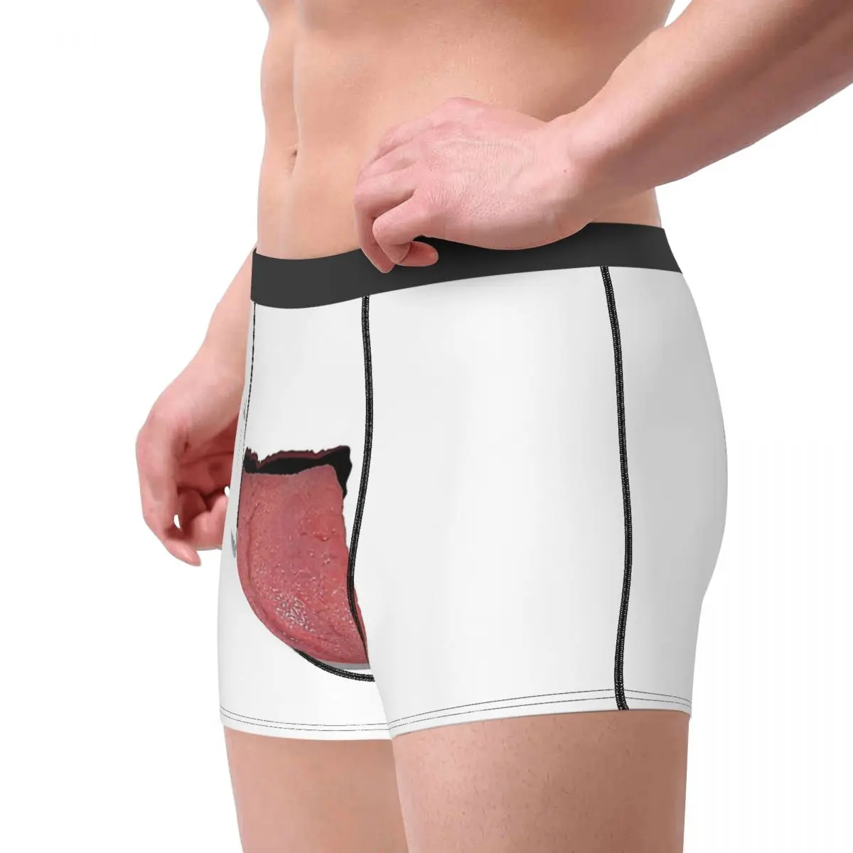 Sexy Lick Tongue It Underpants Cotton Panties Male Underwear Print Shorts Boxer Briefs