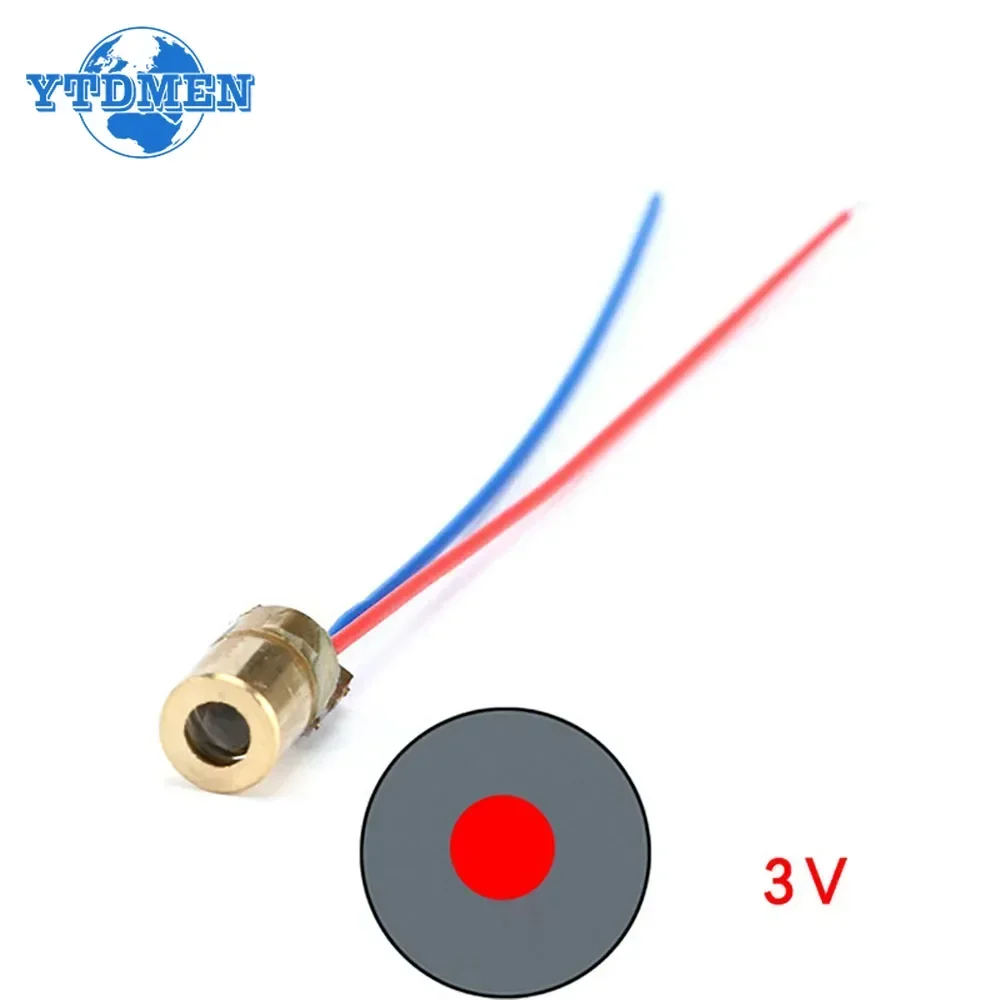 650nm 5mW Red Point / Line / Cross Laser Module Head Glass Lens Focusable Laser Diode Industrial Class view 6