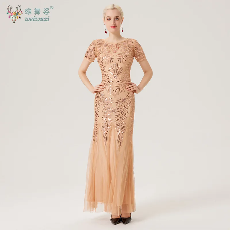 Paillettes été femmes Cocktail robes de soirée maille moulante robe de soirée de mariage robes de soirée de bal taille haute Tulle bas robe