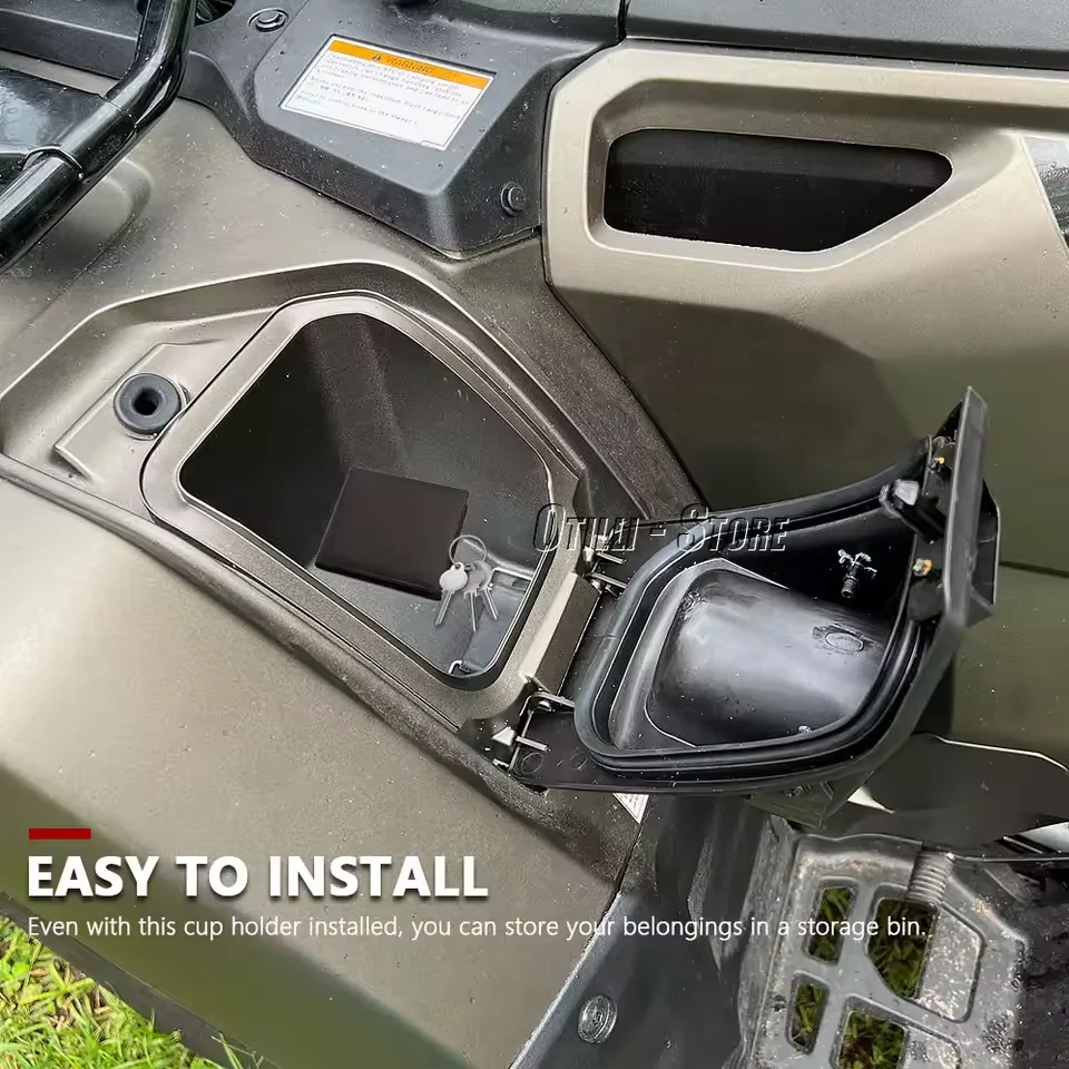 สําหรับ Honda Foreman และ Rubicon 2014-2025 Fender ถ้วยผู้ถือมัลติฟังก์ชั่น ATV อุปกรณ์เสริมเครื่องดื่มถ้วยน้ําผู้ถือขวด