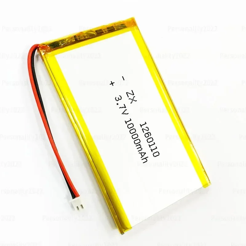 10000mAh 1260110 3.7V Li-Polymer Soft Pack Lithium Ion Polymer Battery PH2.0P for Mobile Power Smart Furniture Humidifier