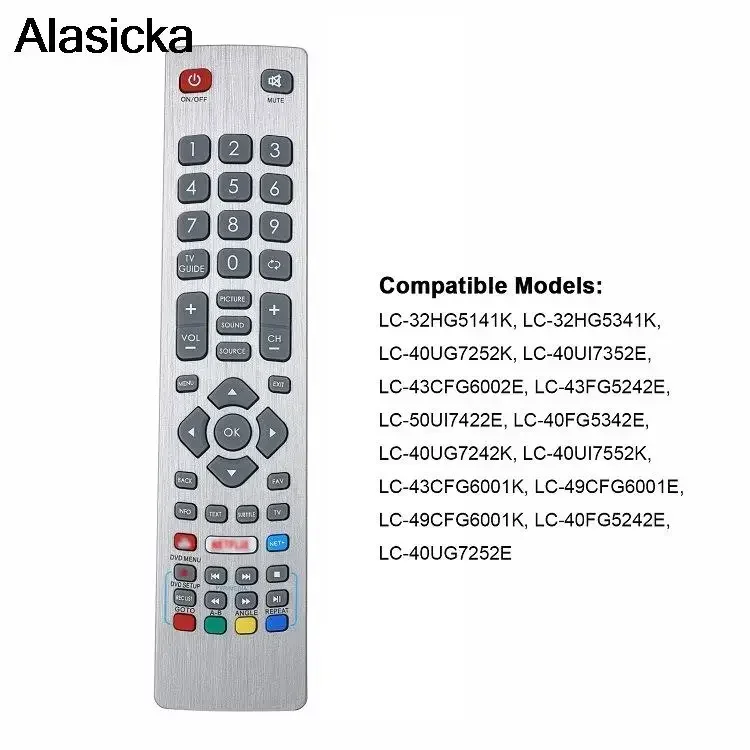 LC-32HG5141K LC-40UG7252E TV Remote Control Replacement for Sharp Aquos Remote Controller Portable Compatible