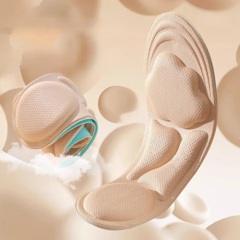 Palmilhas de espuma de memória de massagem 6d para sapatos sola respirável almofada esporte correndo palmilhas para pés palmilhas ortopédicas desodorante