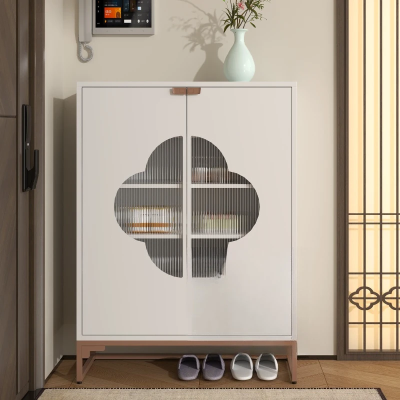 

Household shoe cabinet storage cabinet integrated wall storage cabinet, wardrobe dust-proof iron cabinet