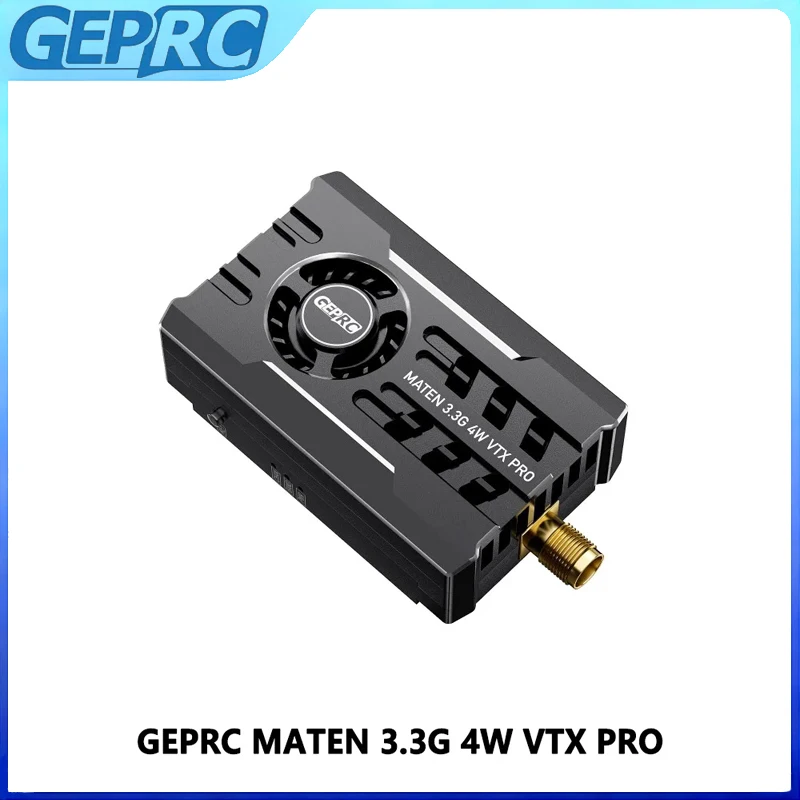 

GEPRC MATEN 3.3G 4W VTX PRO 4000mW IRC Tramp OSD Long Range FPV Transmitter for RC Quadcopter Racing Drone