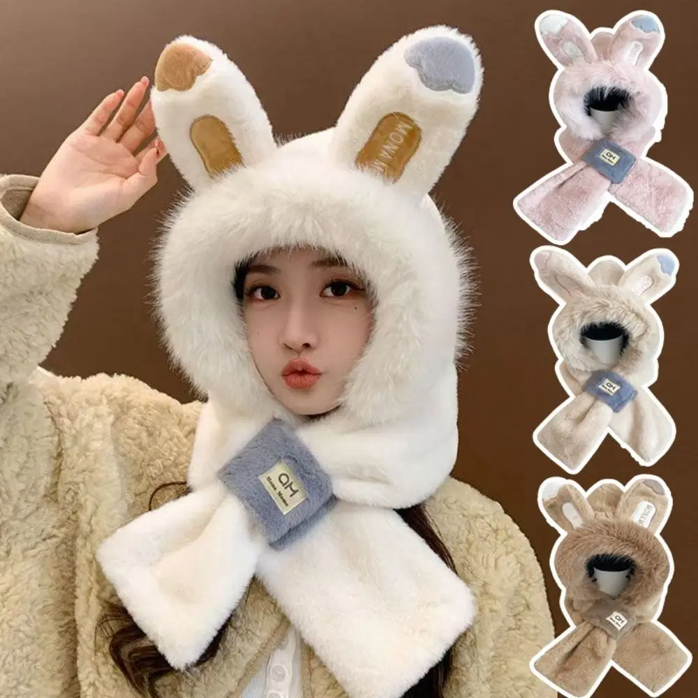 

Leisure Ear Protection Rabbit Ear Hat Thickened Warm Winter Beanie Woolen Winter Hat Winter/Autumn