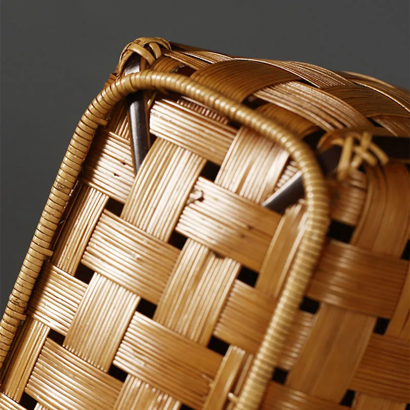 Luxury Designer Handbags Hand Woven Bamboo Women\'s Handbag Trend Summer Beach Bags Fashion Mini Female Tote Tea Set Storage Bags