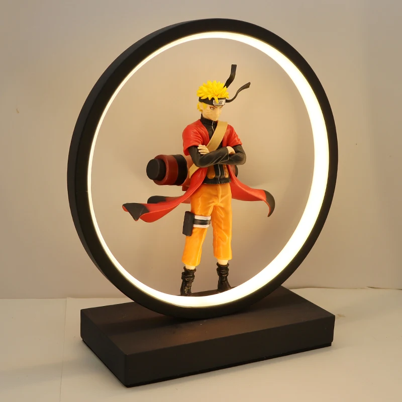 

Узумаки Наруто аниме фигурка настольная лампа орнамент игрушки украшения для детской комнаты модель куклы подарки