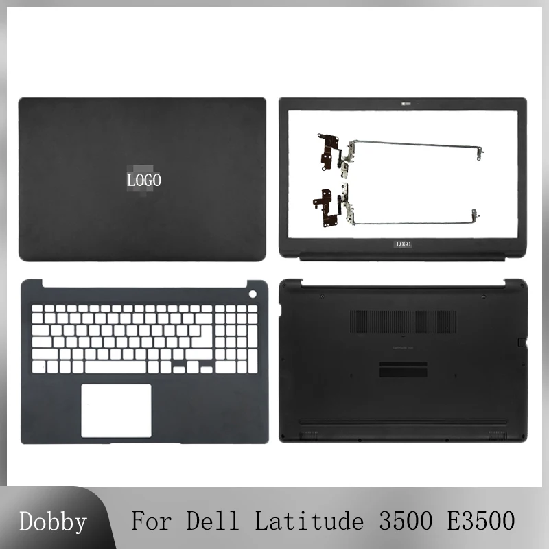 

New For Dell Latitude 3500 E3500 LCD Back Cover Front Bezel Palmrest Laptop Keyboard Bottom Base Case Compete Cover Black Body