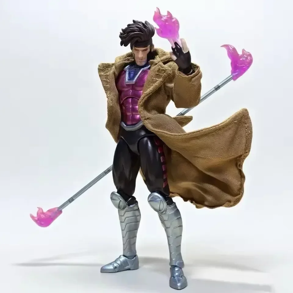 Em estoque ct brinquedos gambit figura mafex 131 x-men wolverine shf anime figura de ação estatueta estátua modelo presentes personalizados crianças brinquedo