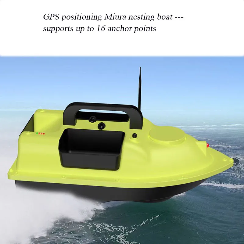 Intelligent Remote Control GPS Nest Boat 500 Meters Automatic Positioning One Key Return Fishing Bait Boat with 3 Bait Container