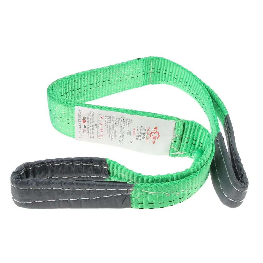 Webbing Sling Wear Resistant Heavy Duty Tow Strap Flat Lifting Sling for Shipping and Machinery