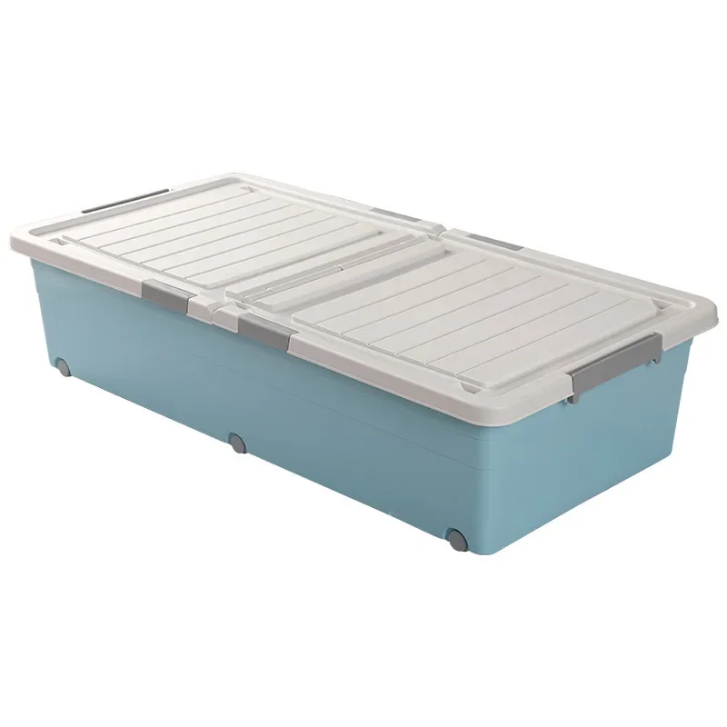 Bed Bottom Storage Household Flat Clothes Bed Bottom Storage Box with Wheel Drawer Dustproof Durable Bed Bottom Storage Box