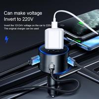 Inverter Car Charger 12v 220v 110V PD Type-C QC3.0 USB Socket Car Charging Adapter 24V Auto Power Converter Conversor 12v A 220v