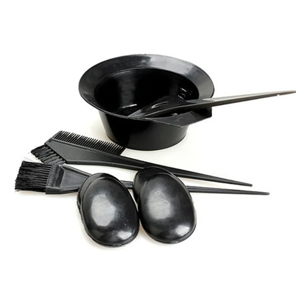 5pcs/set Black Disposable Hair Dye Tool Kit for Salon Home Use Hair Coloring Wholesale