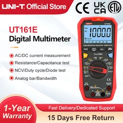 UNI-T UT161B UT161E UT161D Smart Digital multimetro professionale Tester vero RMS CE voltmetro utensili elettrici AC DC voltmetro