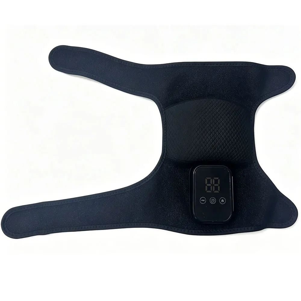 Electric Heating Knee Massager, 3 Modes Vibration Knee Massage Muscle Relaxation,Knee Protection Support Brace Belt