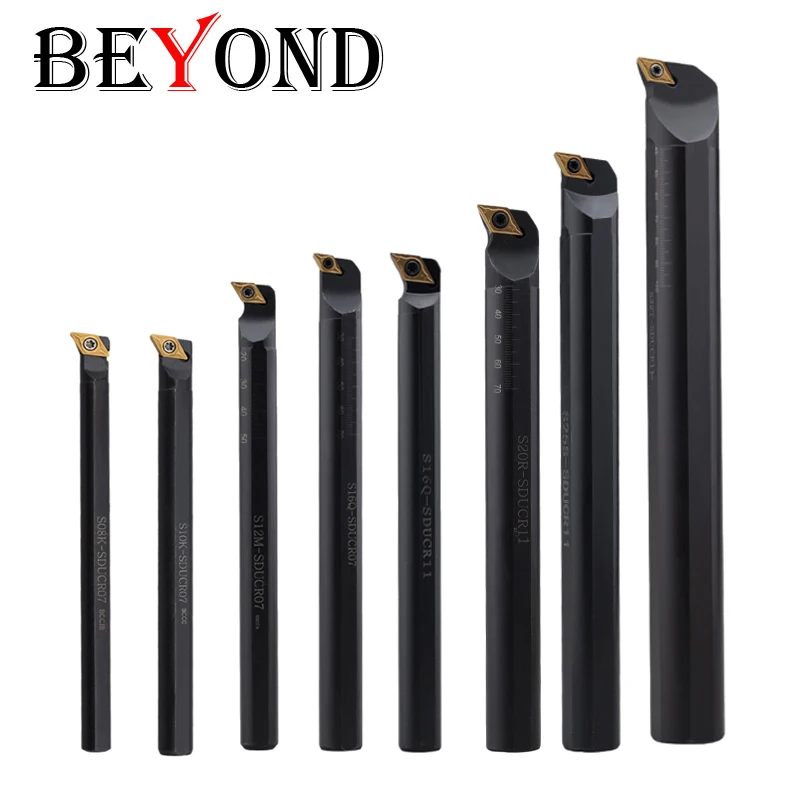 BEYOND S08K-SDUCR07 S10K S14N S12M-SDUCL07 S16Q-SDUCR11 CNC Internal Turning Tool Holder CNC DCMT Inserts S32T S25S-SDUCL11 Tool