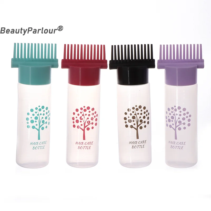 

180ML Refillable Bottle For Hair Dye Shampoo Plastic Applicator Comb Dispensing Salon Oil Hair Coloring Hairdresser Styling Tool