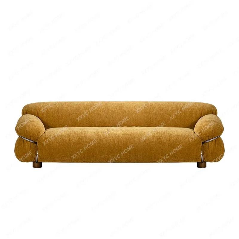 AA  cream style designer furniture living room B & B retro steel ring sofa