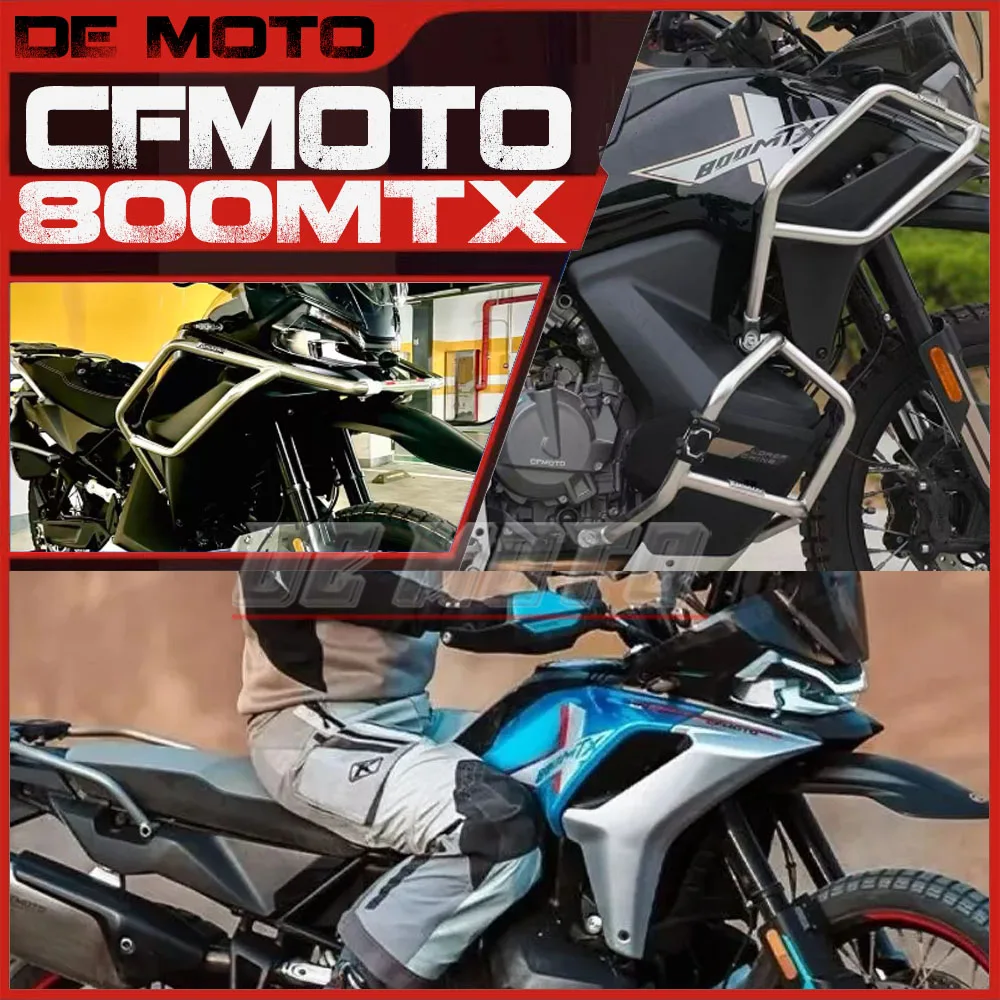 FOR CFMOTO 800MTX 800MT-X CF800MTX Motorcycle Modified Parts Guard Bar Bumper Anti-Fall Block Three-Box Side Box Tail Box
