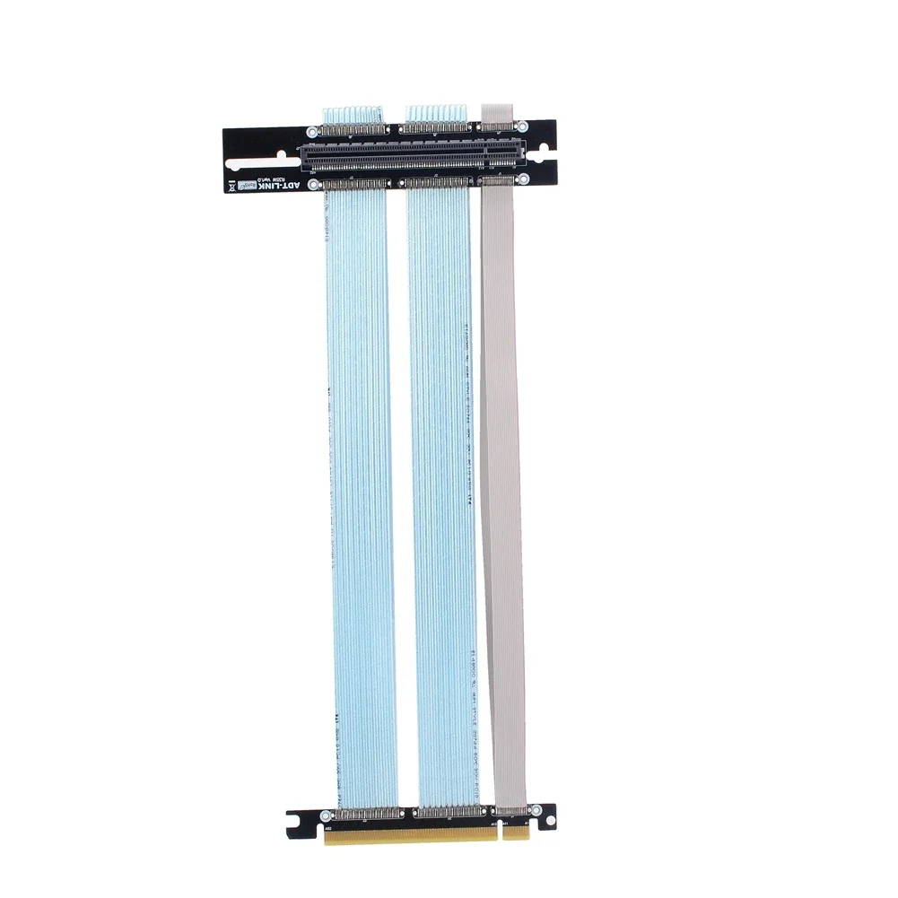 PCIe Riser Cable, 4.0 x16 PCI Express Riser Extender, Flexible High Speed 90 Degree GUP for ATX Graphics Card Vertical Mount