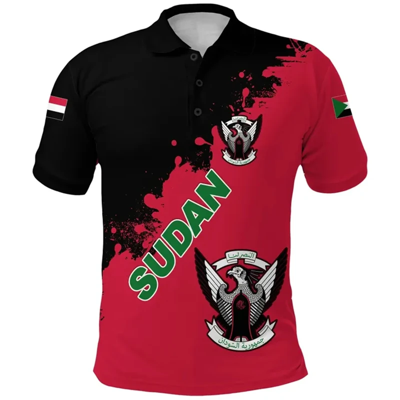 Sultan Flag Graphic T-shirt For Men Daily Polo Shirt Fashion Football Sports Tee Shirts Summer Casual Jersey Sportswear Clothing