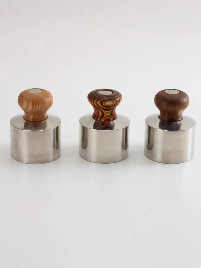 Stainless Steel Leather Press Tool, Heavy Weight Leather Working Tools for DIY Leathercraft Pressed Edge Project