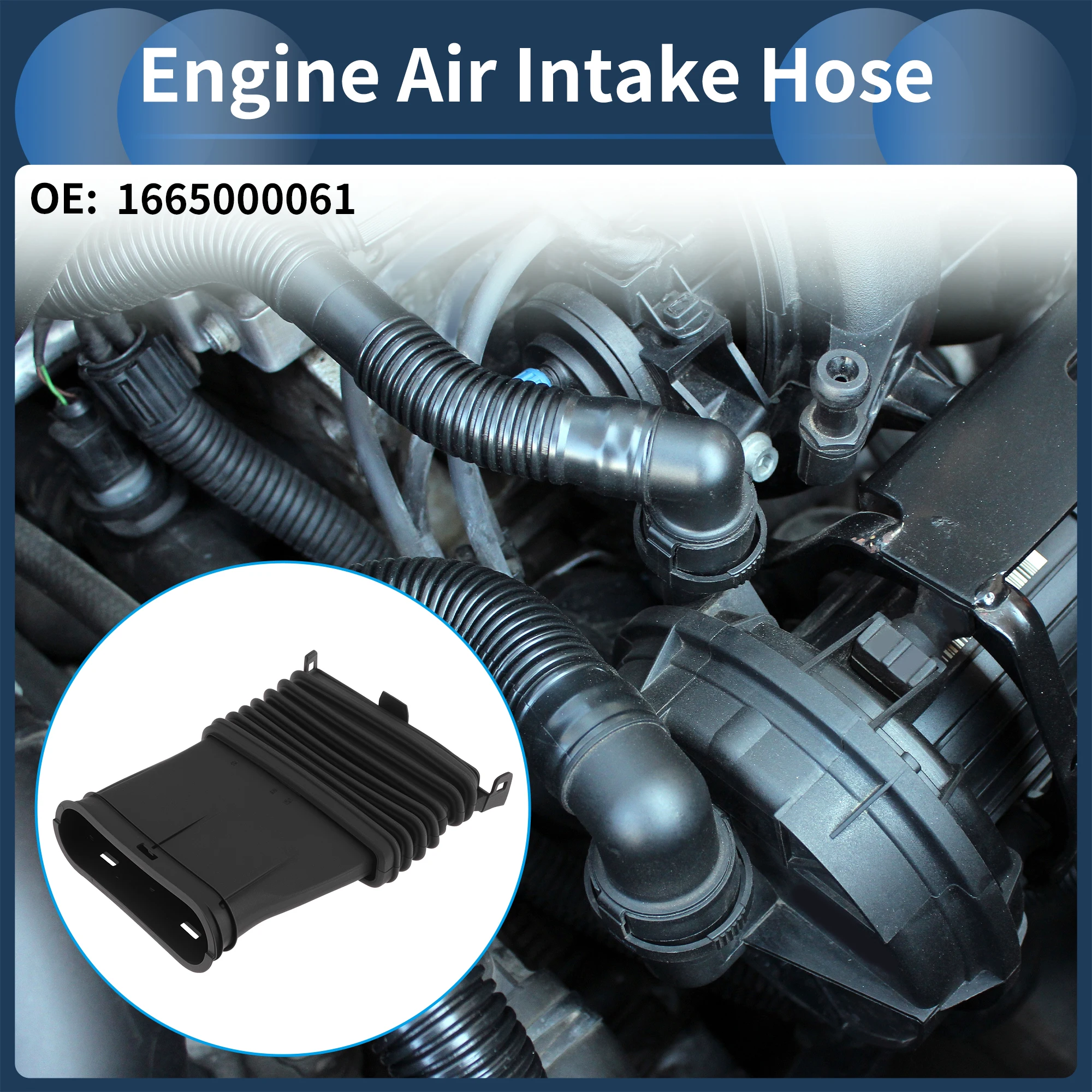 

X AUTOHAUX Engine Air Intake Hose for Mercedes-Benz GLE 2015-2018 No.1665000061 1 pcs