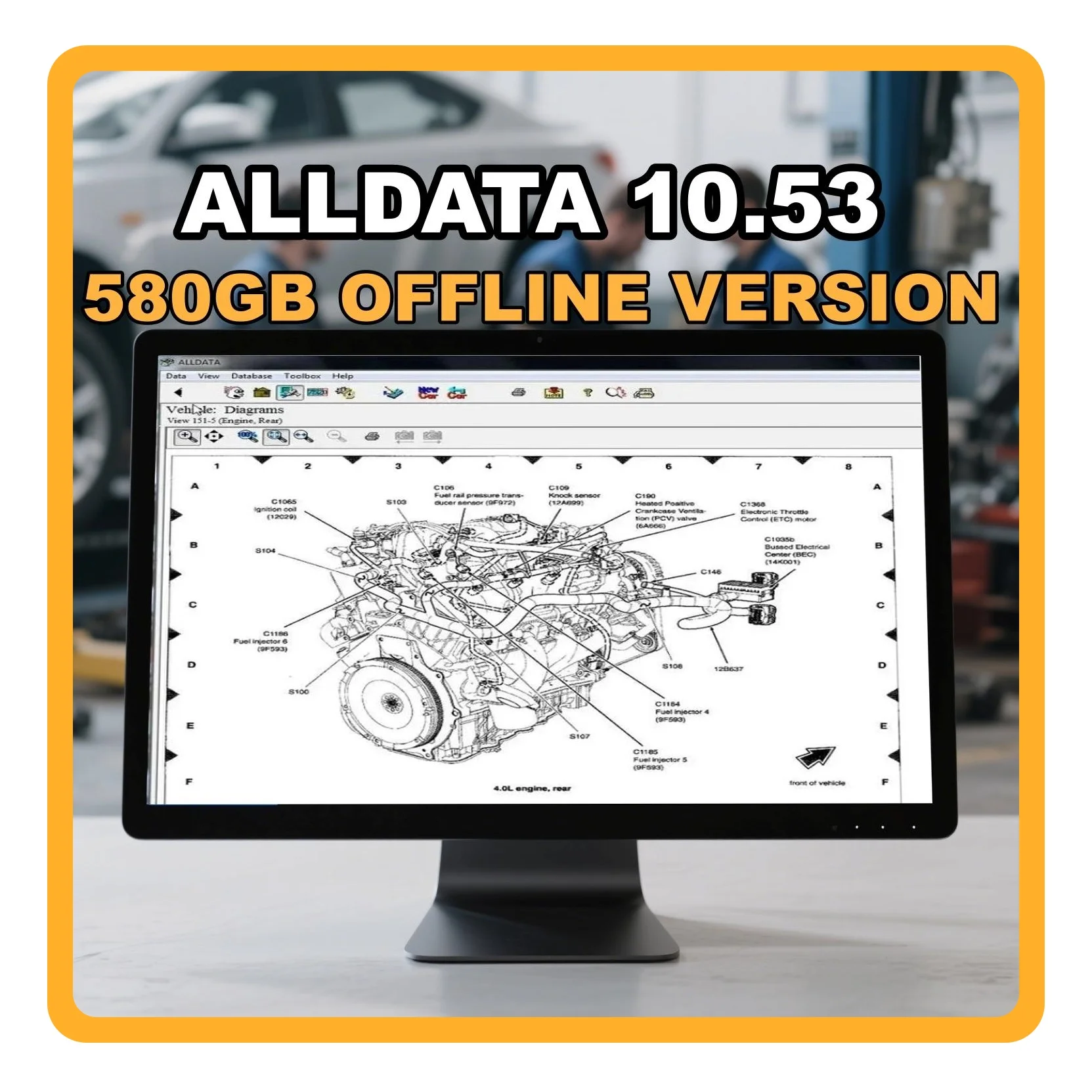 2025 Hot selling ALLDATA 10.53 Automotive Repair Software Car accessories Diagnostic Tool with Wiring Diagrams for Auto Repair
