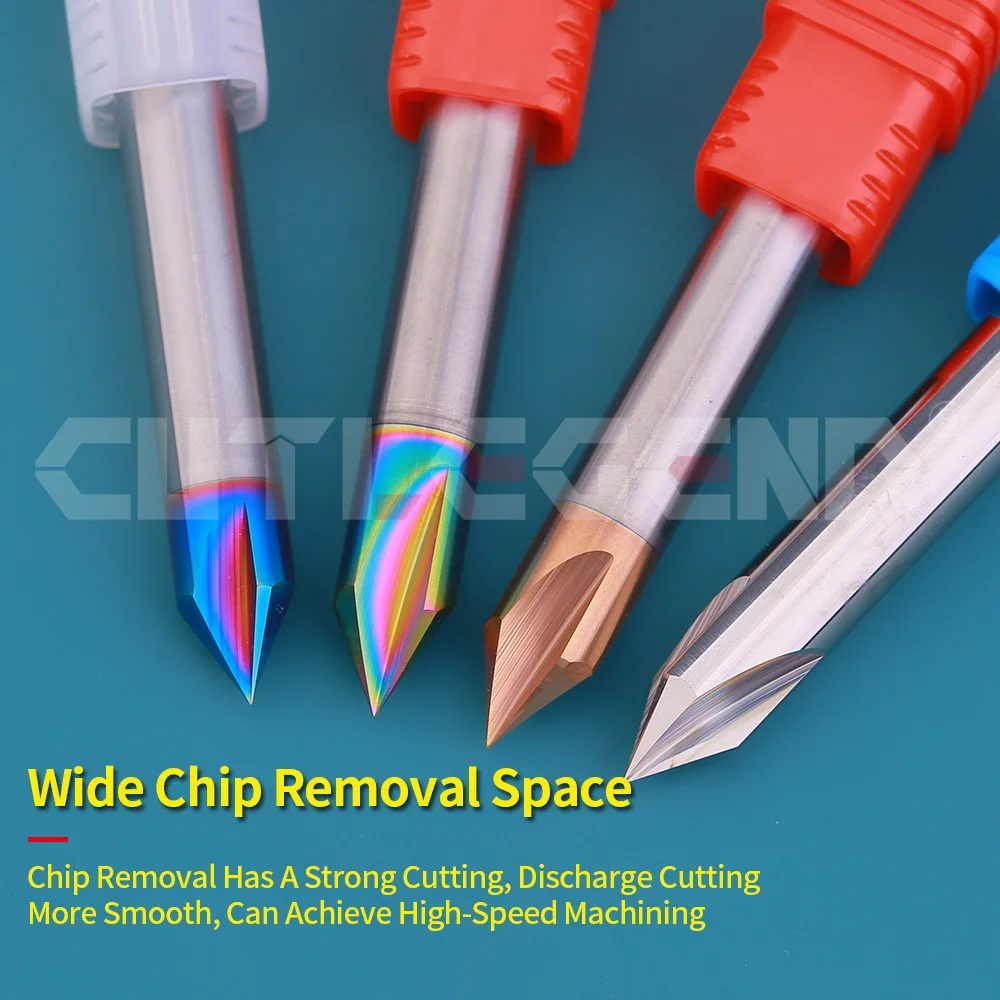 CUTLEGEND Chamfer Milling Cutter Carbide Corner Countersink Chamfering Mill Deburring Edges V Grove Router 60 90 120 Degree