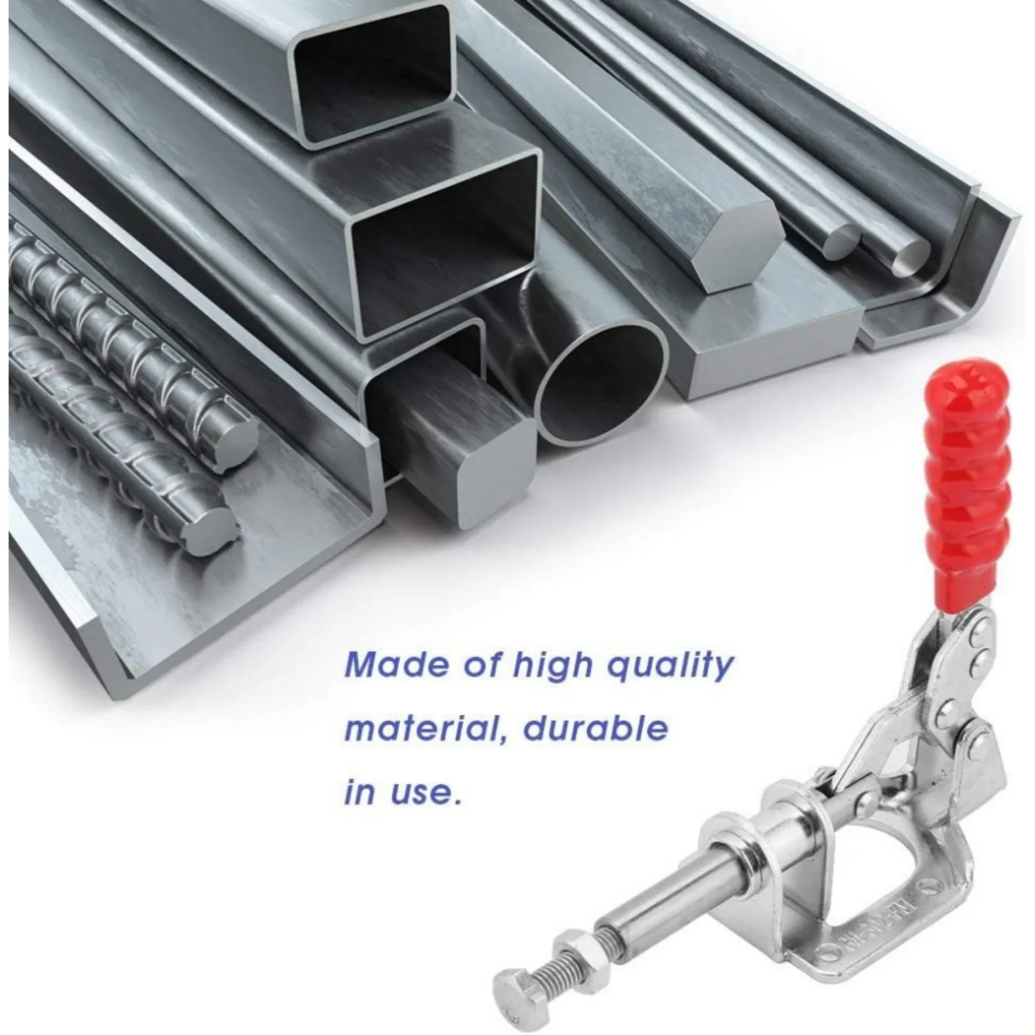 2PCS GH-302-FM Toggle Clamp Pull Button Quick-Release Push Pull Action Toggle Clamp 300 Lbs Capacity High Carbon Steel