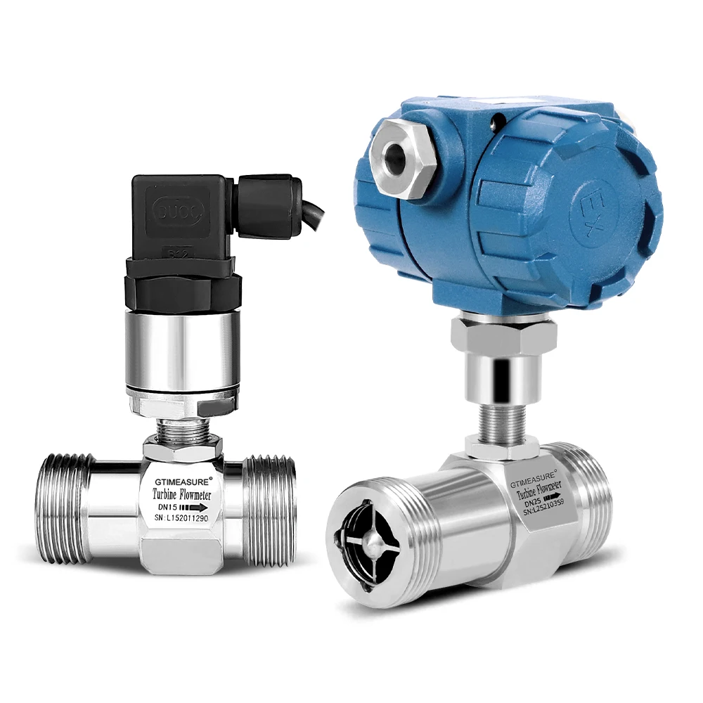 مقياس تدفق التوربينات السائلة 4-20mA مقياس تدفق المياه 24 فولت مقياس تدفق الكحول والمياه والزيتية #3