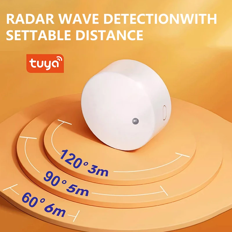 Imagem -02 - Zigbee Sensor de Presença Humana Detecção de Ondas de Radar Tuya Smart Body Existe Detector Segurança Doméstica 5.8g 24g