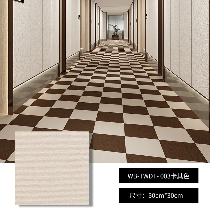 30×30 Self-adhesive Carpet Laminate and Antislippery Linoleum Flooring Large Sticker for Ofiices Study Decoration Floor Stickers