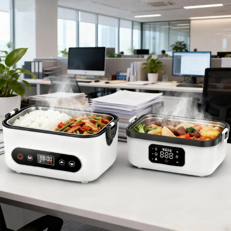 

20000mAh Rechargeable Cordless Self-Heating Lunch Box for Adults - Portable Food Warmer with 1.2-Liter Capacity, Stainless Heati