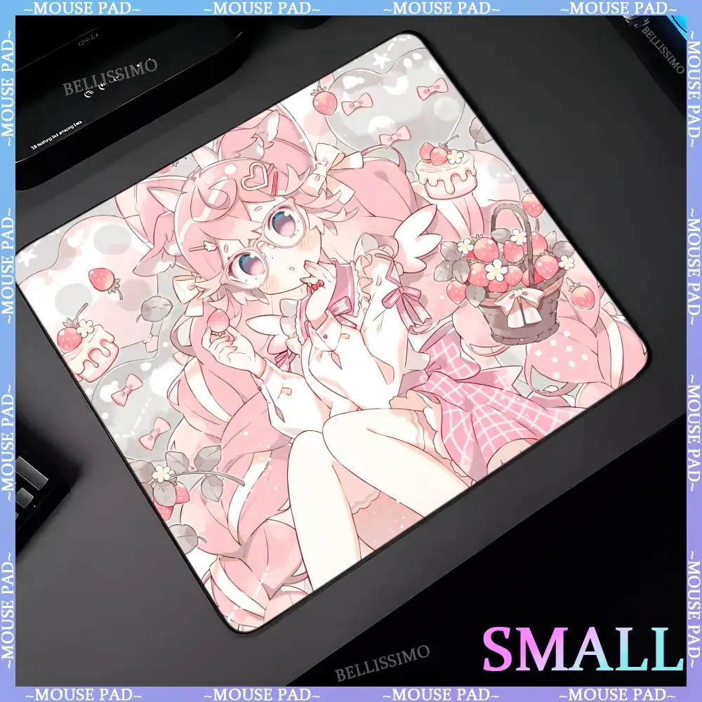 XS Kawaii Pink Girl Mouse Pad Keyboard Desk mat Flower Mouse mat Game Accessories Small Gamer Decoration Gamer Computer MousePad