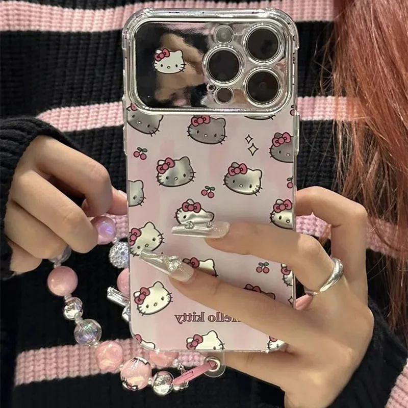 Kawaii Sanrio Anime Phone Case Cute Hello Kitty Cartoon Y2K Fashion Sweet Delicate Frosted All Inclusive Soft Shell Gifts Girls