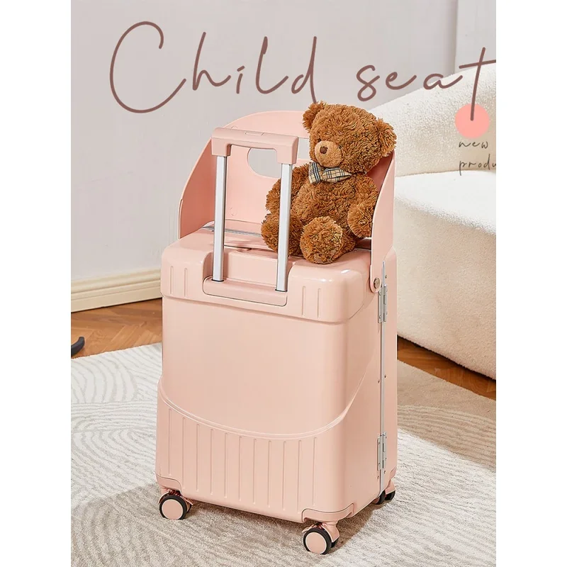 Trolley Case para pais e filhos, bolsa de bagagem, mala de embarque, mala de rolo, boa aparência, pode montar, 20 Polegada, novo