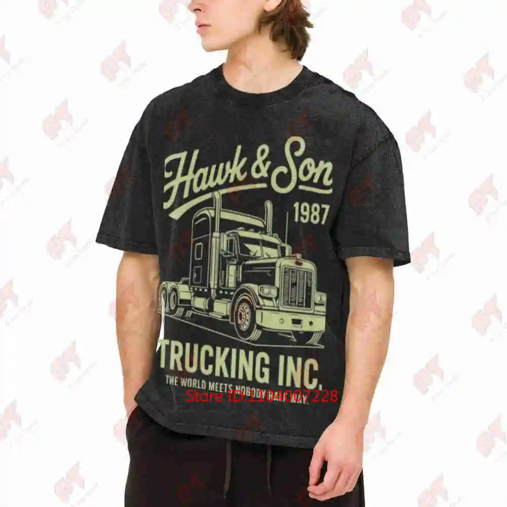 Hawk Son Trucking Vintage Washed Tee Pure Cotton T-Shirt
