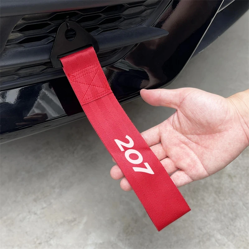 PeugeoCar Tow Rope Strap   for Peugeot 106 107 108 206 207 208 301 307 308 406 407 408 508 607 2008 3008 4008 5008 GT RCZ Rifter