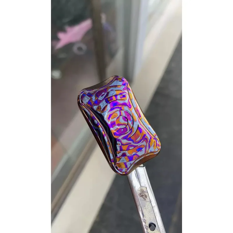 Anodized Metal  Push Card Infinite Stroke Fidget  Stress‑Relief Hand Play Toy for Daily Entertainment Use
