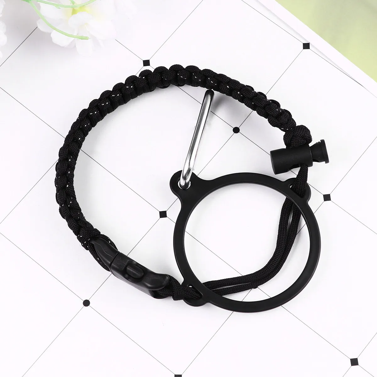 Umbrella Rope Bottle Handle for Insulated Tumblers Secure Bottleneck Grip Heavy Duty 113Kg Tensile Strength Outdoor Survival